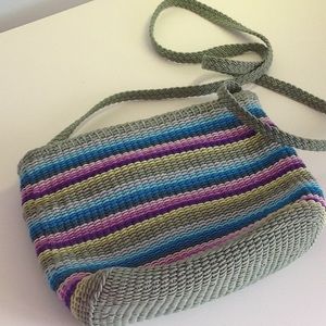 Stone Mountain striped shoulder bag